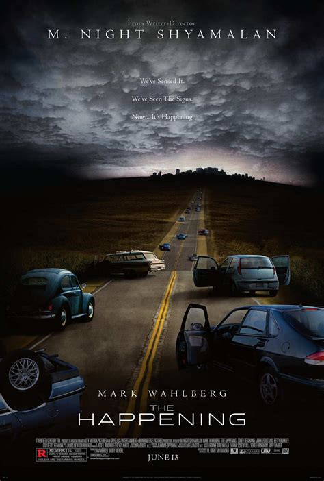 The Happening is a 2008 American post-apocalyptic psychological thriller film written, co-produced, and directed by M. Night Shyamalan and starring Mark Wahlberg, Zooey Deschanel, John Leguizamo and Betty Buckley. The film follows a high school teacher, his wife, his best friend, and his friend's daughter as they try to escape from an inexplicable …